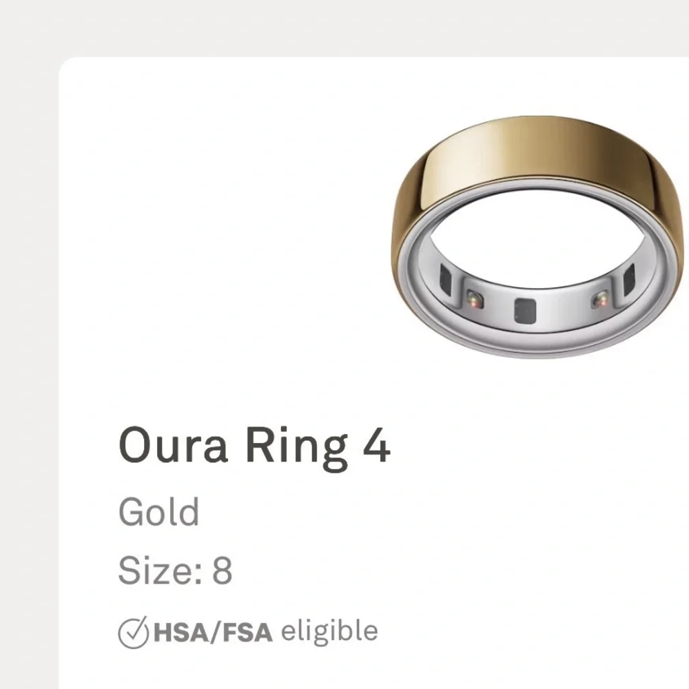 Oura Ring 4 Size 8 (New in Box)